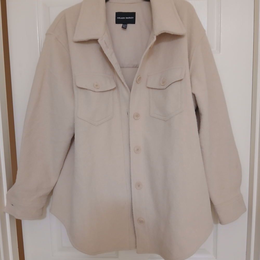 Hilary Radley Cream Utility Jacket